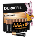 Duracell Лужні батарейки Duracell AAA, 8 шт.