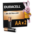 Duracell Лужні батарейки Duracell AA, 2 шт.