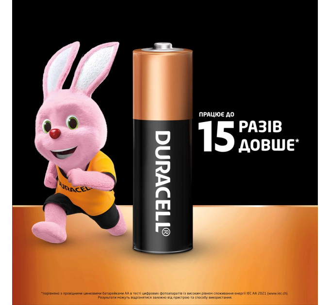 Duracell Лужні батарейки Duracell AA, 2 шт.