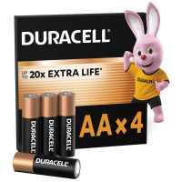 Лужні батарейки Duracell AA, 4 шт.