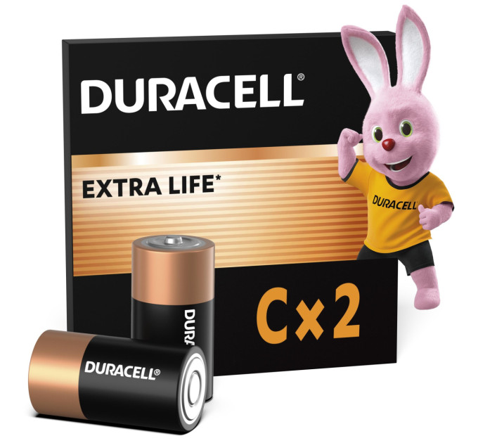 Duracell Лужні батарейки Duracell C, 2 шт.