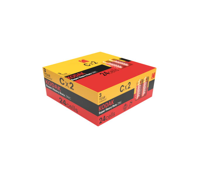 Kodak Батарейка Kodak EXTRA HEAVY DUTY R14 коробка 1x2 шт.