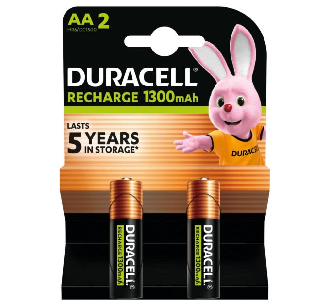 Duracell Акумулятори Duracell AA 1300 mAh, 2 шт.