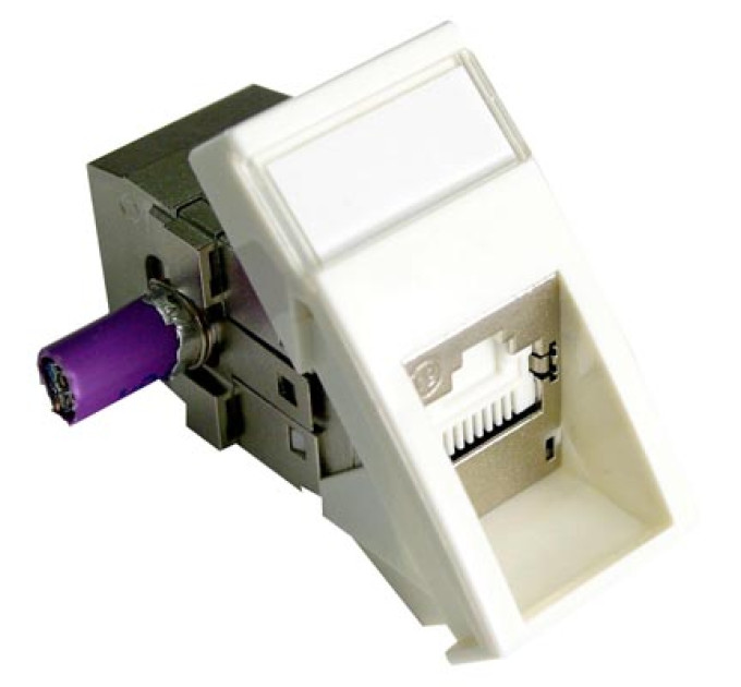Molex Розеткова вставка Molex Mosaic 22, 5x45 мм, 1xRJ45, 568B, STP