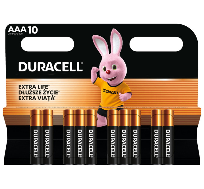 Duracell Лужні батарейки Duracell LR03 MN2400 уп. 1х10 шт.