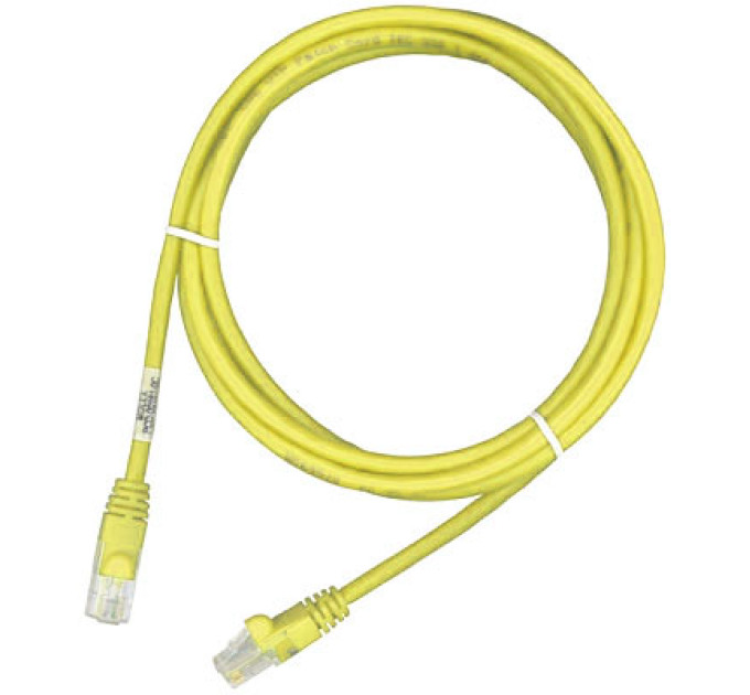 Molex Кросовий шнур Molex PC RJ45, 568B, UTP, stranded, PC 5e, LS0H 2m Yellow