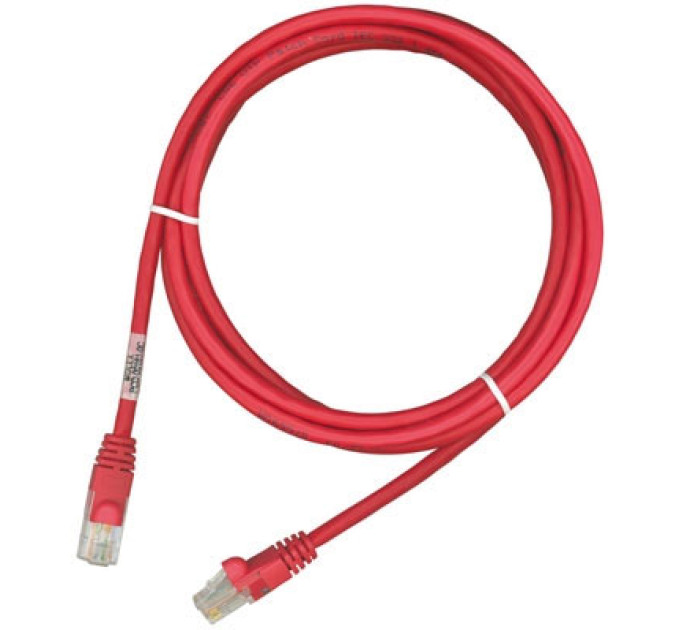 Molex Кросовий шнур Molex PC RJ45, 568B, UTP, stranded, PC 5e, LS0H 3m Red