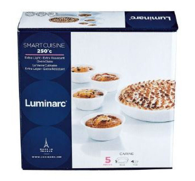 Luminarc Набір форм для запікання LUMINARC SMART CUISINE, 5 предметів