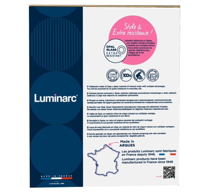 Luminarc Сервіз LUMINARC DIWALI LIGHT TURQUOISE, 19 предметів