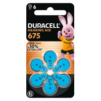 Батарейки для слухових апаратів Duracell розмір 675, 6 шт.