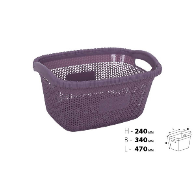 Violet House Кошик для білизни VIOLET HOUSE PLUM Віолетта