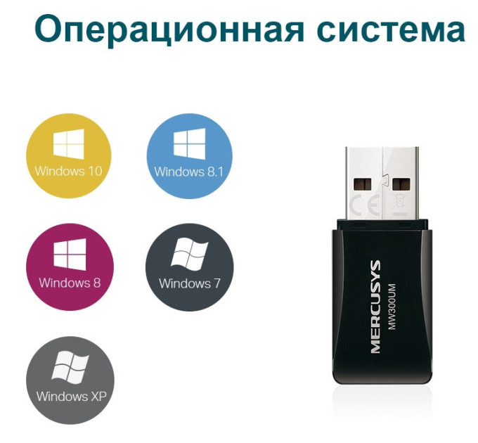Mercusys USB-адаптер Mercusys MW300UM