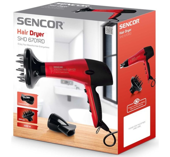 Sencor Фен Sencor SHD 6701RD