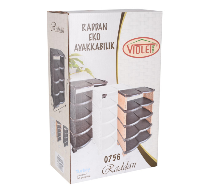 Violet House Етажерка для взуття Violet House Еко Brown Ротанг
