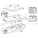 Whirlpool Газова варильна поверхня Whirlpool GOFL629WH