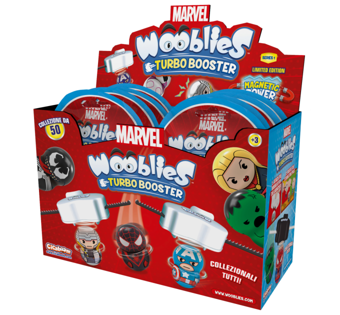 MARVEL WOOBLIES Магнітні фігурки з лончером у пакеті 2шт Marvel Wooblies