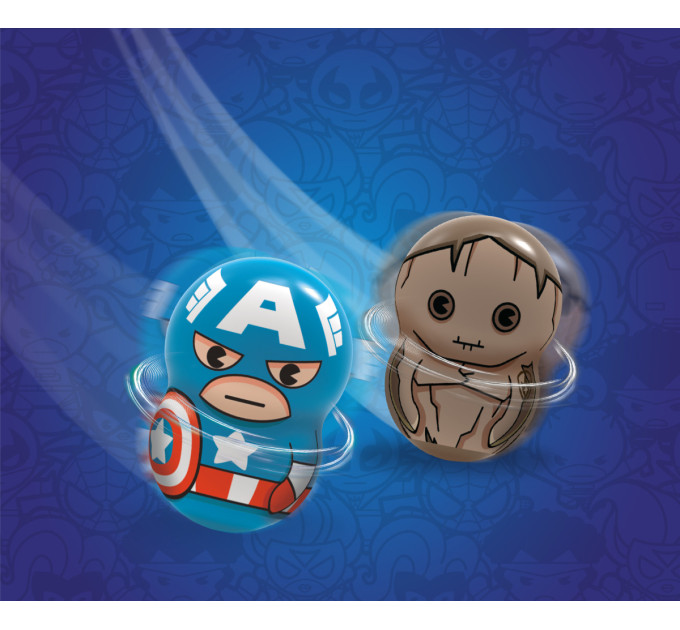 MARVEL WOOBLIES Магнітні фігурки з лончером у пакеті 2шт Marvel Wooblies