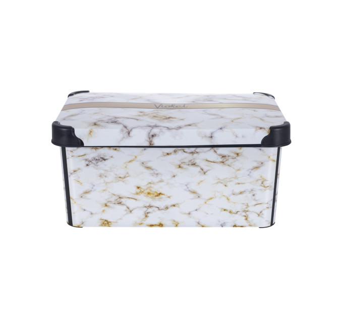 Violet House Контейнер VIOLET HOUSE DECOR Marble WHITE