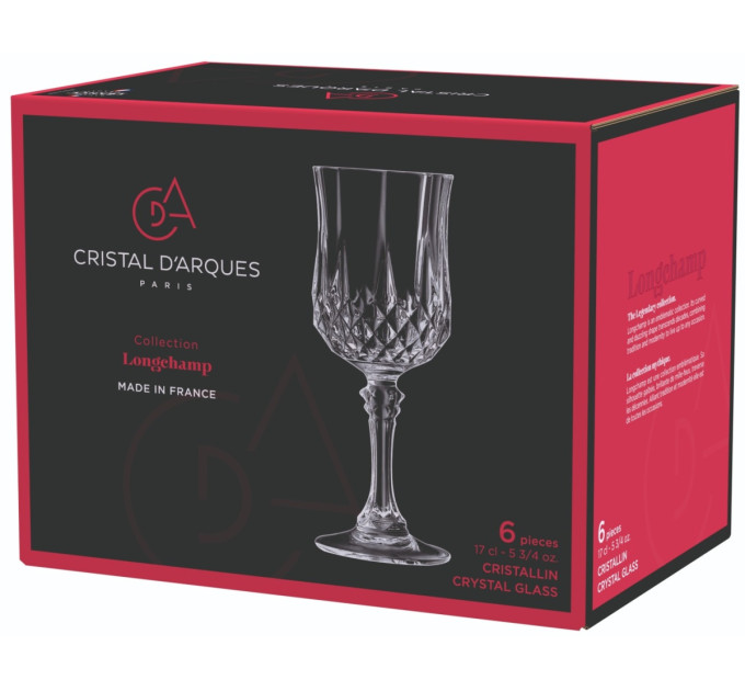 CD'A Набір келихів Cristal d'Arques Paris Longchamp, 6х170 мл
