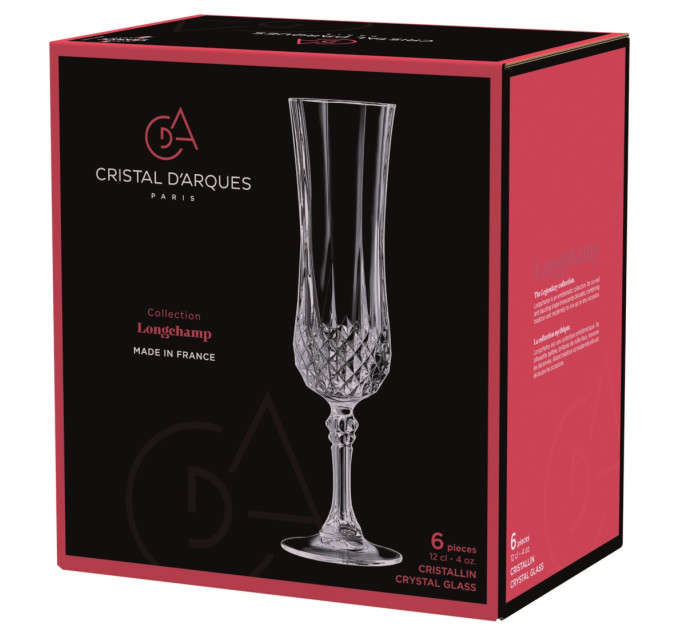 CD'A Набір келихів Cristal d'Arques Paris Longchamp, 6х140 мл