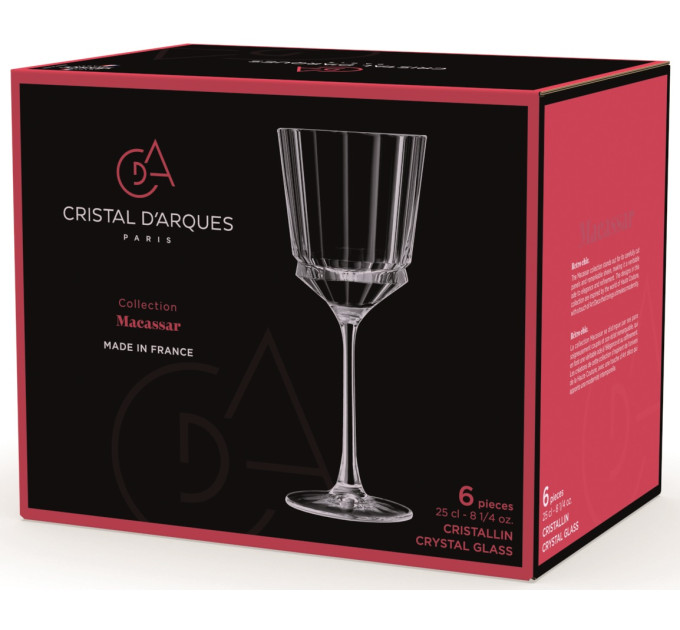CD'A Набір келихів Cristal d'Arques Paris Macassar