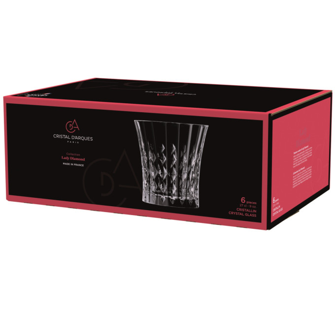 CD'A Набір склянок Cristal d'Arques Paris Lady Diamond