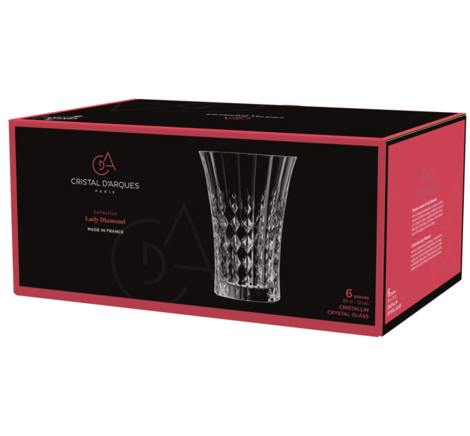 CD'A Набір склянок Cristal d'Arques Paris Lady Diamond