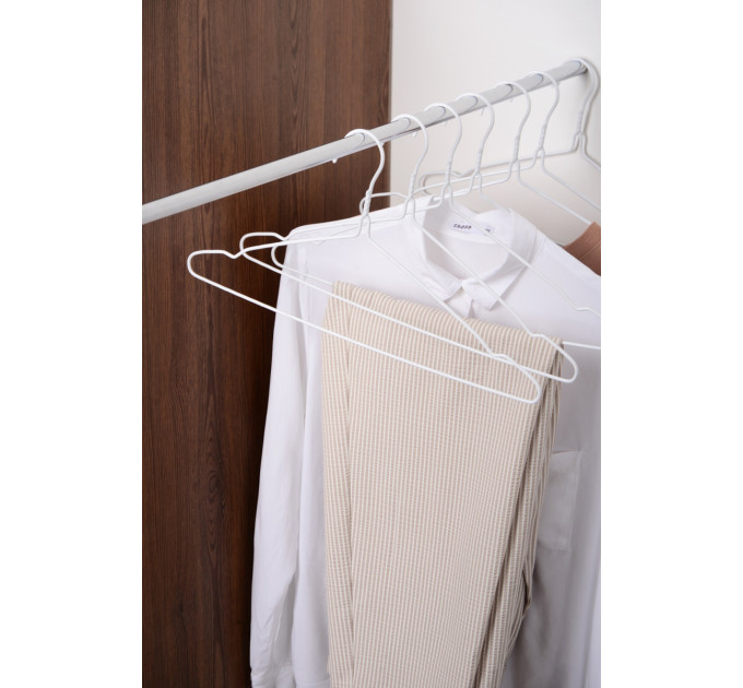 Idea Home Набір вішалок для одягу Idea Home White, 39.4х21х0.3 см, 8 шт.
