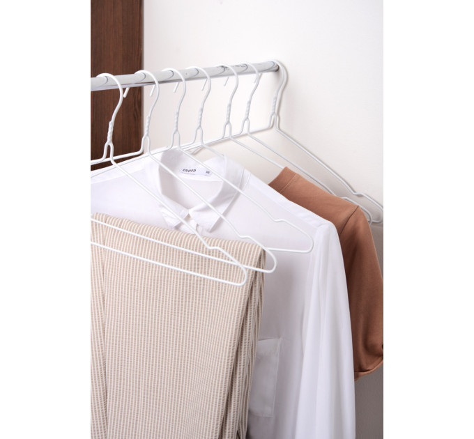Idea Home Набір вішалок для одягу Idea Home White, 39.4х21х0.3 см, 8 шт.