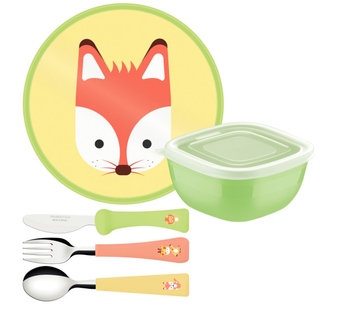 Tramontina Набір дитячого посуду Tramontina Baby Friends, 5 предметів