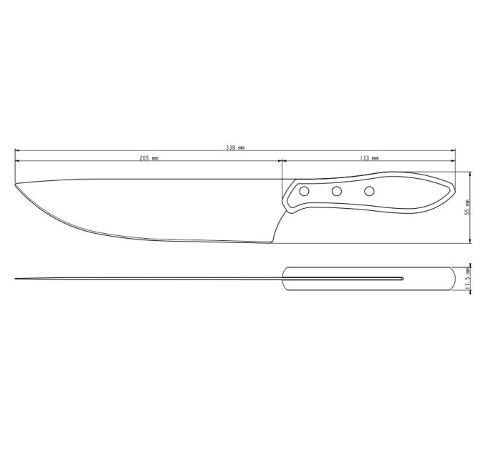 Tramontina Ніж для м'яса Tramontina Barbecue Polywood, 203 мм