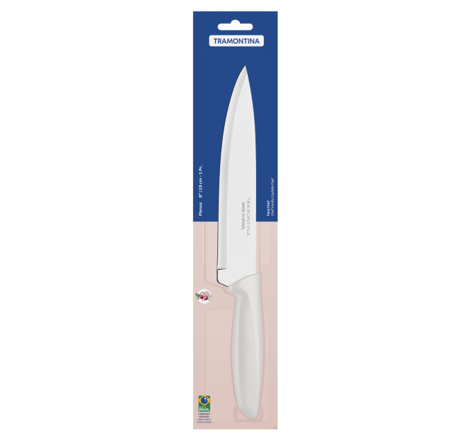 Tramontina Ніж Chef Tramontina Plenus light grey, 203 мм