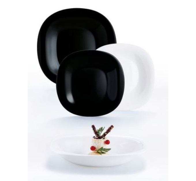 Luminarc Сервіз столовий Luminarc Carine Black&White, 18 предметів