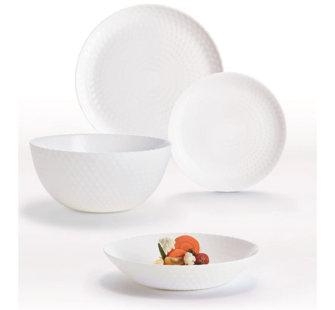 Luminarc Сервіз Luminarc Pampille White, 19 предметів