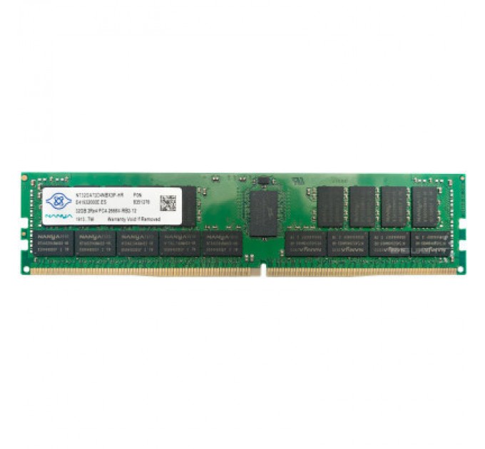 Nanya Модуль пам'яті для сервера DDR4 32GB ECC RDIMM 2933MHz 2Rx4 1.2V CL21 Nanya (NT32GA72D4NBX3P-IX)