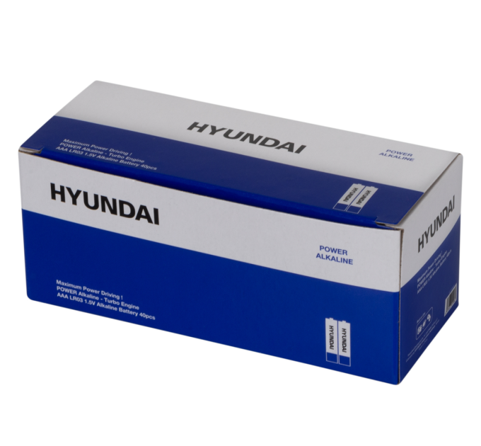 Hyundai Батарейка Hyundai LR03 AAA Shrink 2 Alkaline