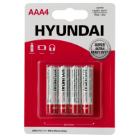 Батарейка Hyundai R03 AAA BL4 Heavy Duty 