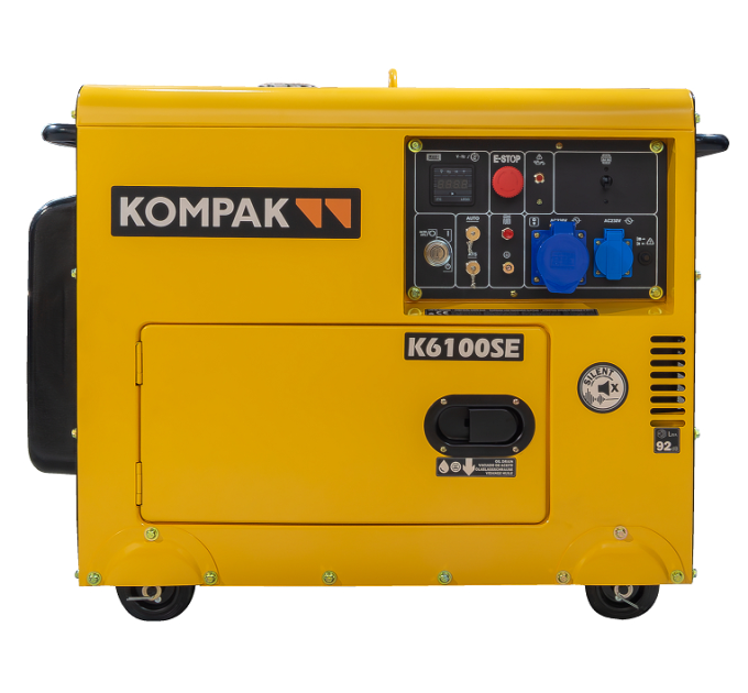 KOMPAK Генератор дизельний Kompak K6100SE 5000/5500 W