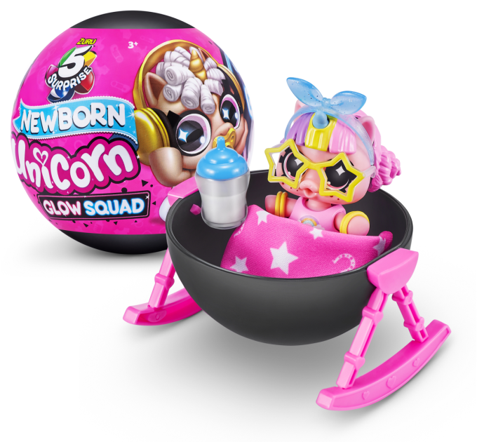 ZURU MINI BRANDS Ігровий набір Zuru Mini Brands Newborn Unicorn Фігурки-сюрприз у шарі 5 шт. в асортименті