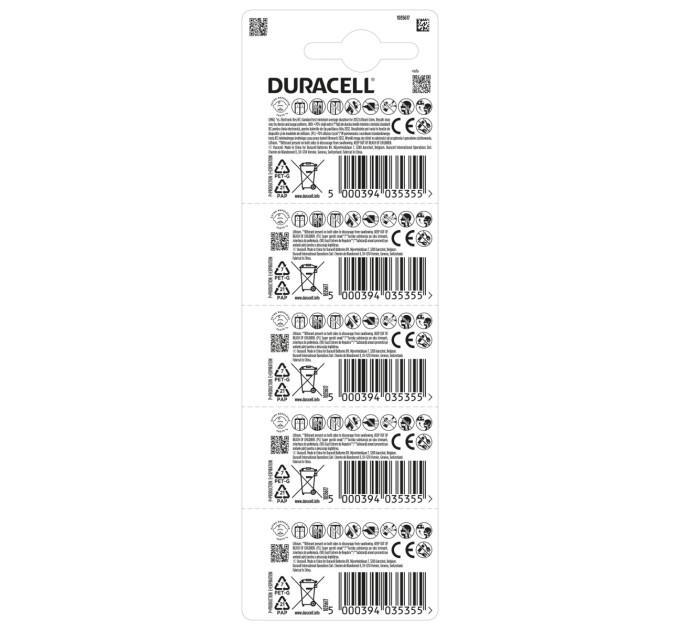 Duracell Батарейка Duracell CR2032 DSN уп. 5шт.