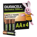 Duracell Акумулятори Duracell Rechargeable AA 1300 mAh, 4 шт.