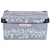 Violet House Контейнер Violet House 0647 Decor Antrasit Flower з/кр. 10 л