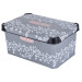 Violet House Контейнер Violet House 0647 Decor Antrasit Flower з/кр. 10 л