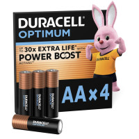 Лужні батарейки Duracell Optimum AA, 4 шт.