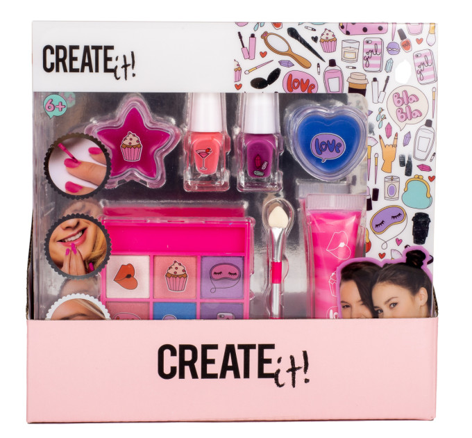 Create it! Набір дитячої косметики Create IT! Рожево-ліловий