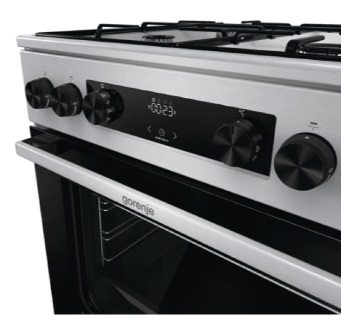 Gorenje Комбінована плита Gorenje GKS6C70XJ (FM6A4D-JPJDB)