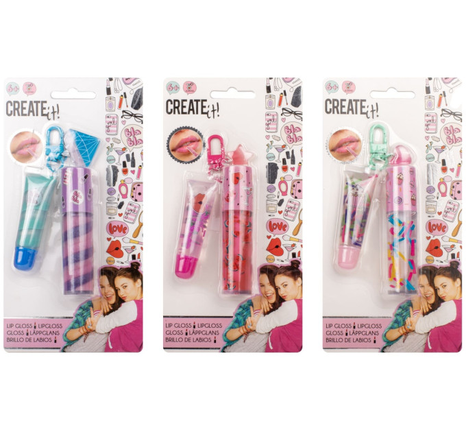 Create it! Набір блисків для губ Брелоки в асортименті Create It!