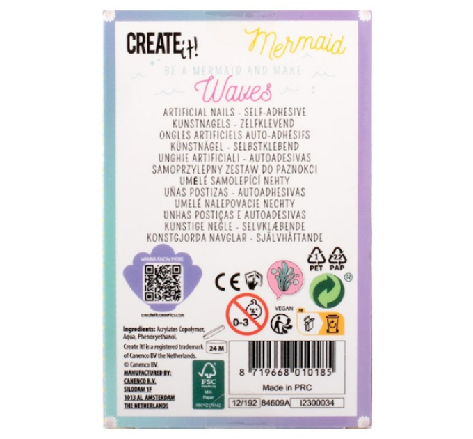 Create it! Набір накладних нігтів Create IT! MERMAID в асортименті (84609)