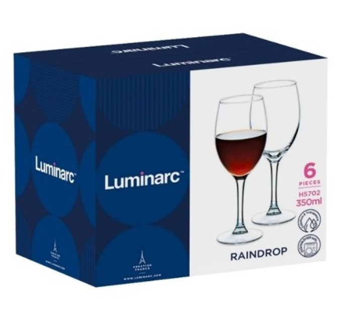 Luminarc Набір келихів Luminarc Raindrop, 6х350 мл (H5702)