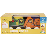 Іграшка Ks Kids Машинки Pull-back (бетономішалка та евакуатор)
